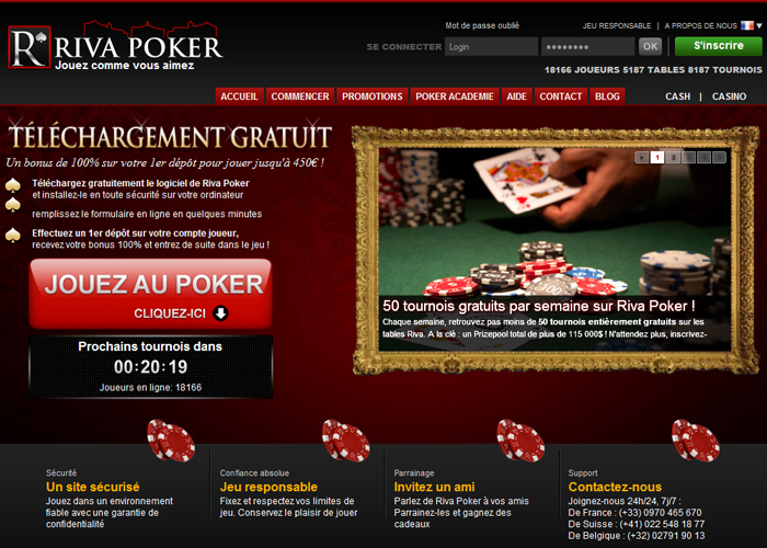 Jouer sur la salle de poker en ligne Riva Poker Jouer sur la salle de poker en ligne Riva Poker